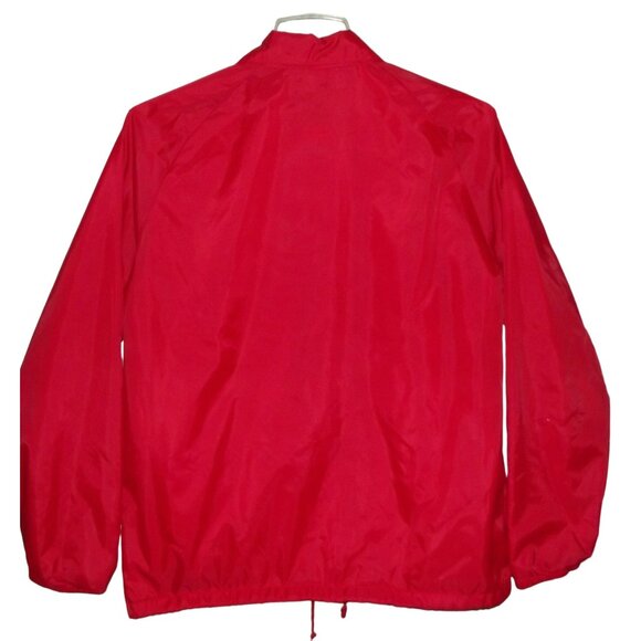 Weather Breakers Rain Jacket Womens Size Medium red nylon lined snap pockets vtg - Picture 5 of 10